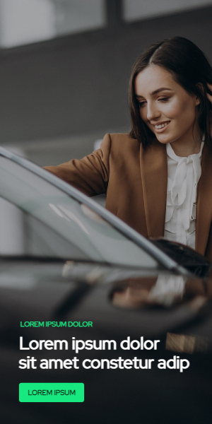 Banner template for auto related services