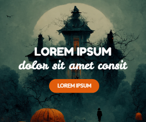 Dark and scary display banner