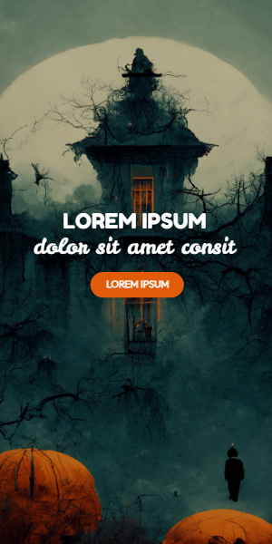 Dark and scary display banner