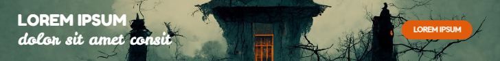 Dark and scary display banner