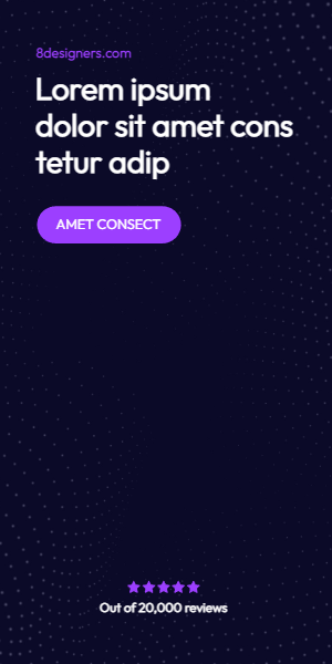 Display ad with dotted background