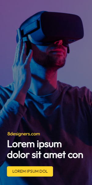 Display banner ad for AR/VR stuff
