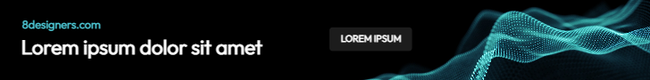 Simple banner with light blue shades