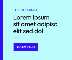 Display banner with just text