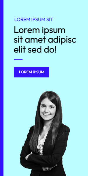 Display banner with just text