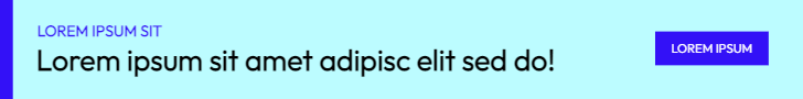Display banner with just text