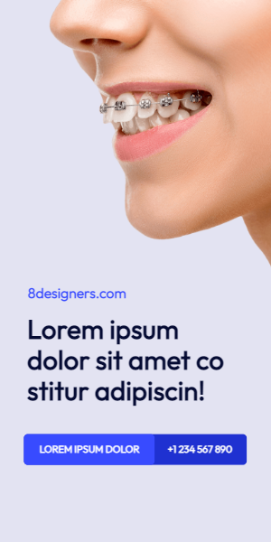 Display banner for dental clinic