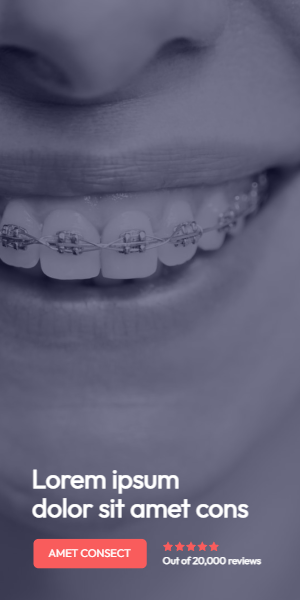 Display ad for orthodontists 