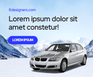 Display ad for A BWM car