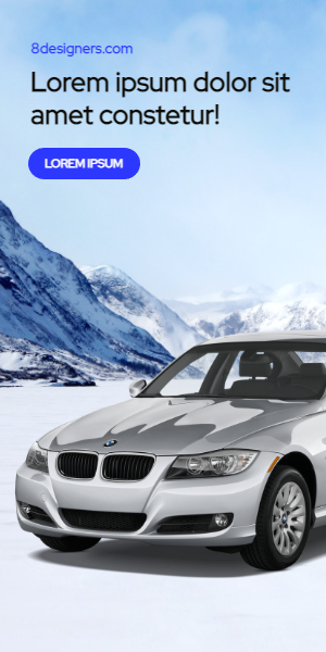 Display ad for A BWM car