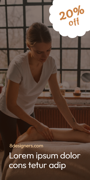 Spa and relaxation display ad 