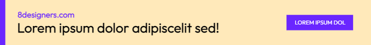 Yellow background and purple buttons