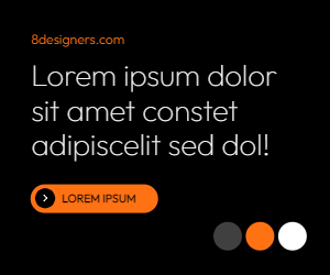 Plain ad template with text