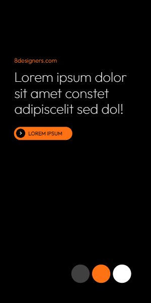 Plain ad template with text