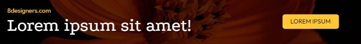 Ad with a flower and some text