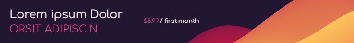 Dark purple, white text and lots of lines 