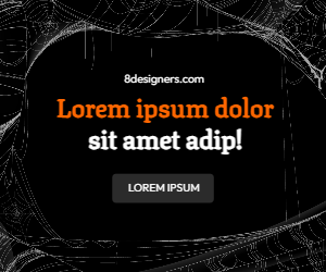 Spooky banner to scare people on the internet
