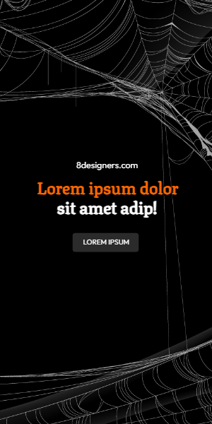 Spooky banner to scare people on the internet