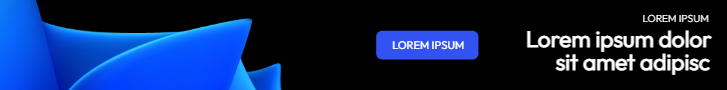 Black and blue banner