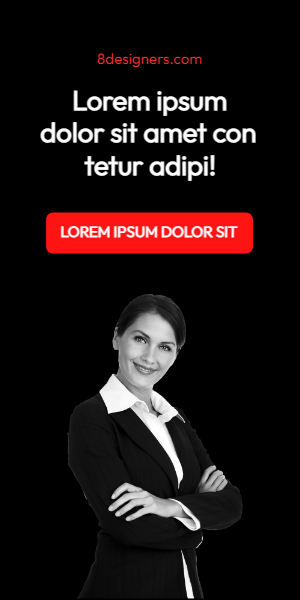Minimalist ad template 