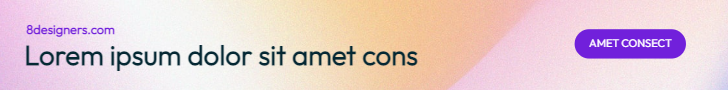 Purple ad banner template