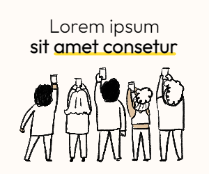 Minimalist banner ad