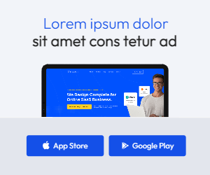 App, website, saas ad template