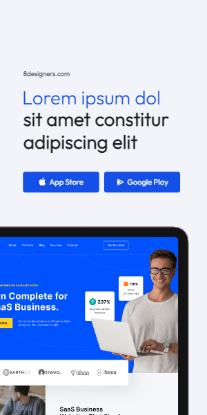 App, website, saas ad template